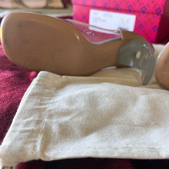 Tory BURCH Clear pumps 90mm Square Toe heel - Picture 8 of 11